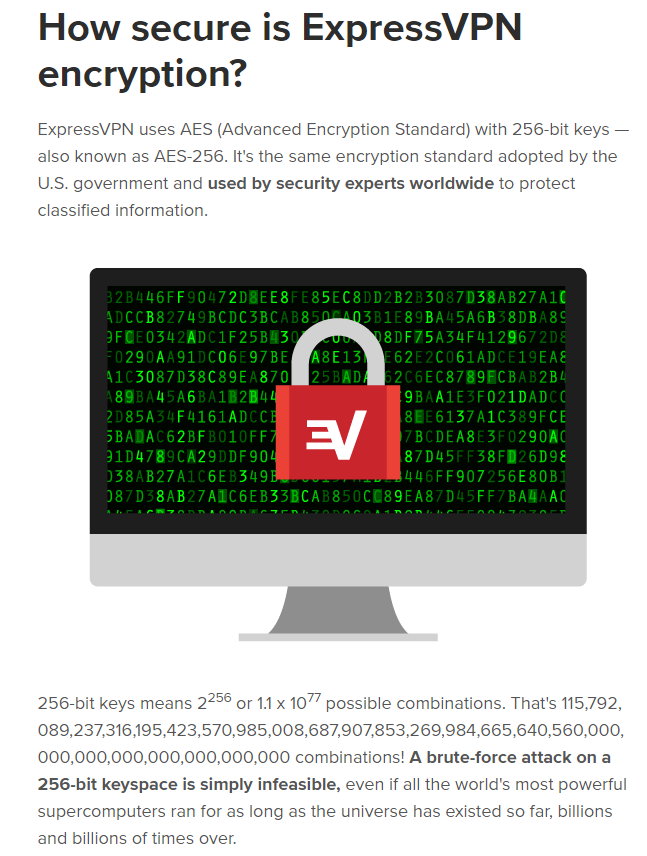 Express vpn encyption